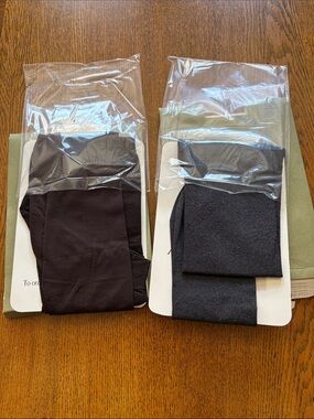Legacy Sheer Legwear - Grey Heather Pair and Brown Pair